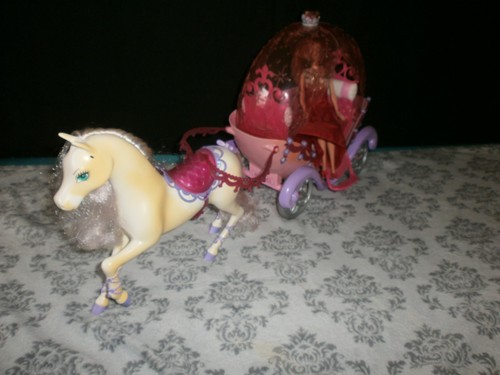 Barbie kutsche mit pferd puppe - kutsche,