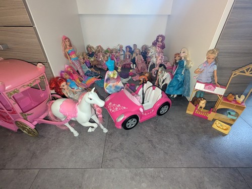 Barbie set auto - barbie, set,auto